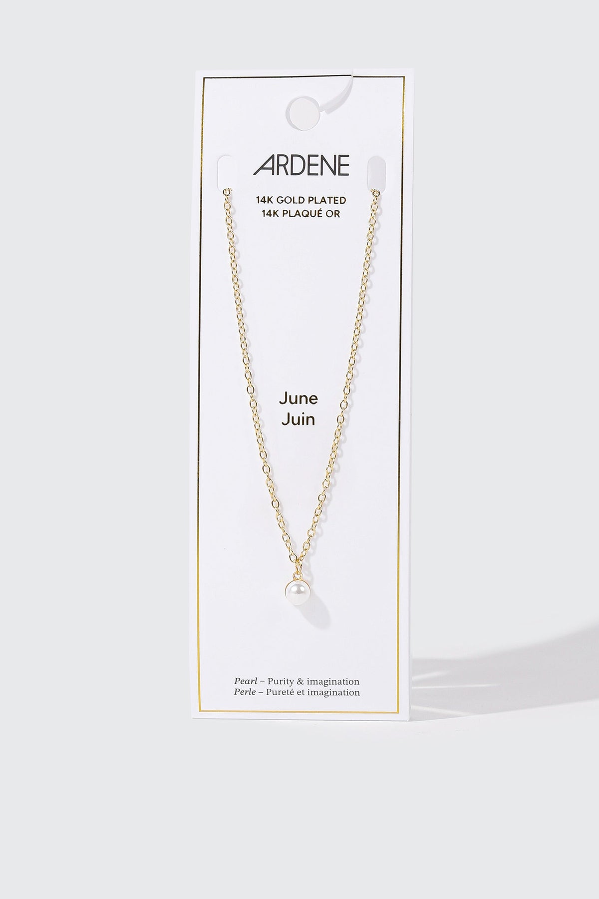 14K Gold-Plated June Birthstone Necklace