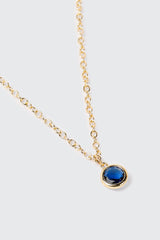 14K Gold-Plated December Birthstone Necklace