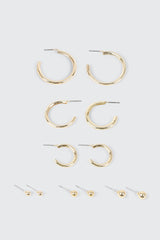 14K Gold Plated Earrings Set