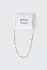 14K Gold-Plated Bezel Chain Anklet