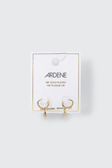 14K Gold Plated Dangling Star Earrings