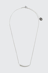 Curved Charm Stainless Steel Necklace