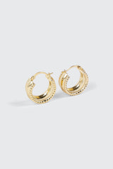 14K Gold Plated Hoop Earrings