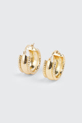 14K Gold Plated Hoop Earrings