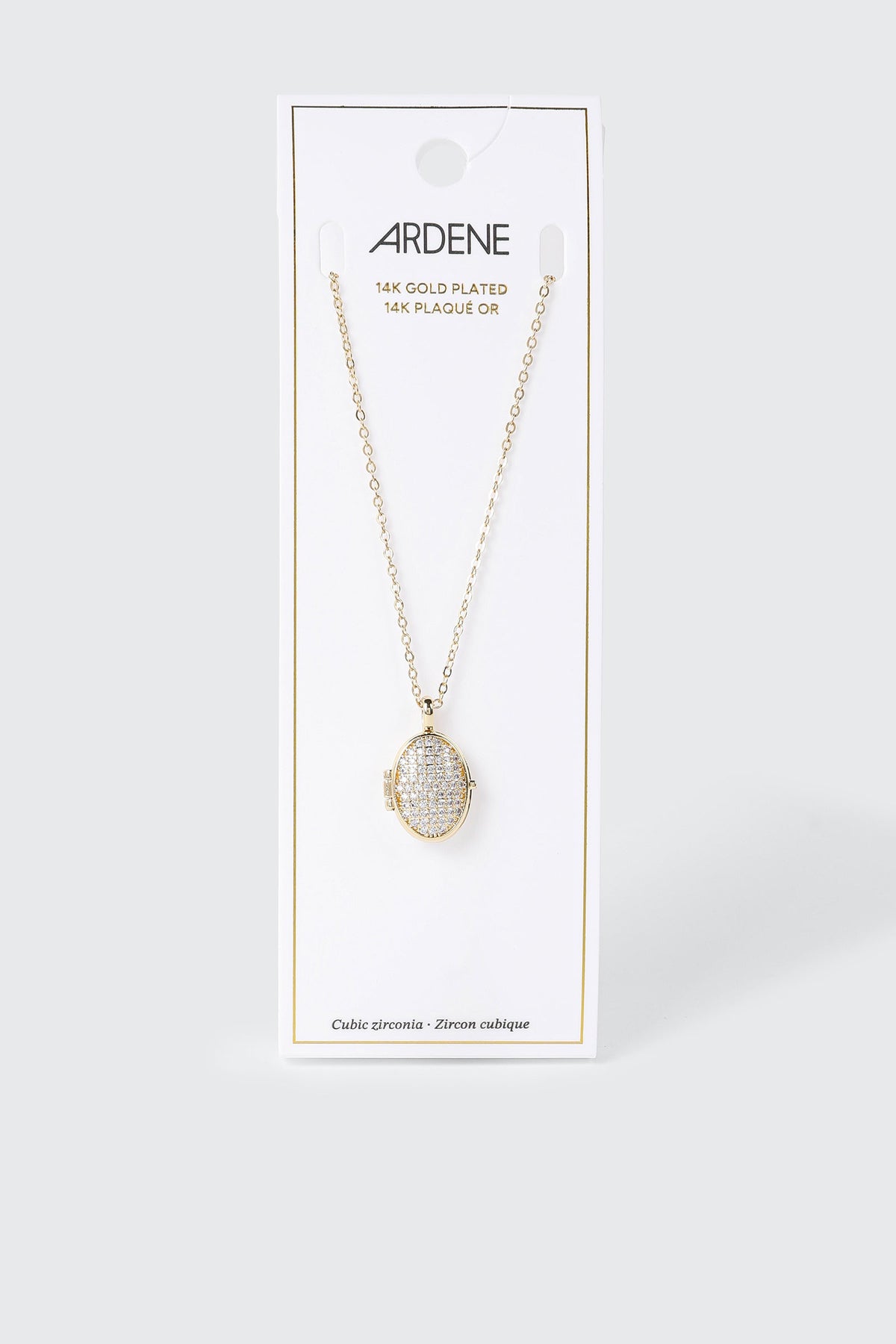 14K Gold-Plated Locket Necklace