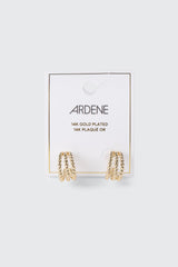 14K Gold Twisted Hoop Earrings