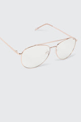 Clear Aviator Blue Light Glasses