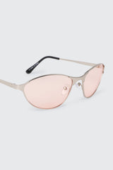 Slim Oval Cat Eye Sunglasses