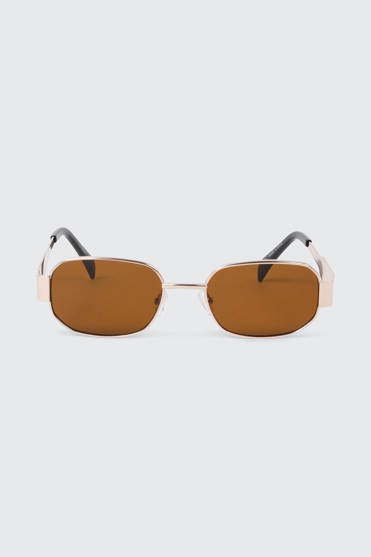 Slim Metal Rectangular Sunglasses