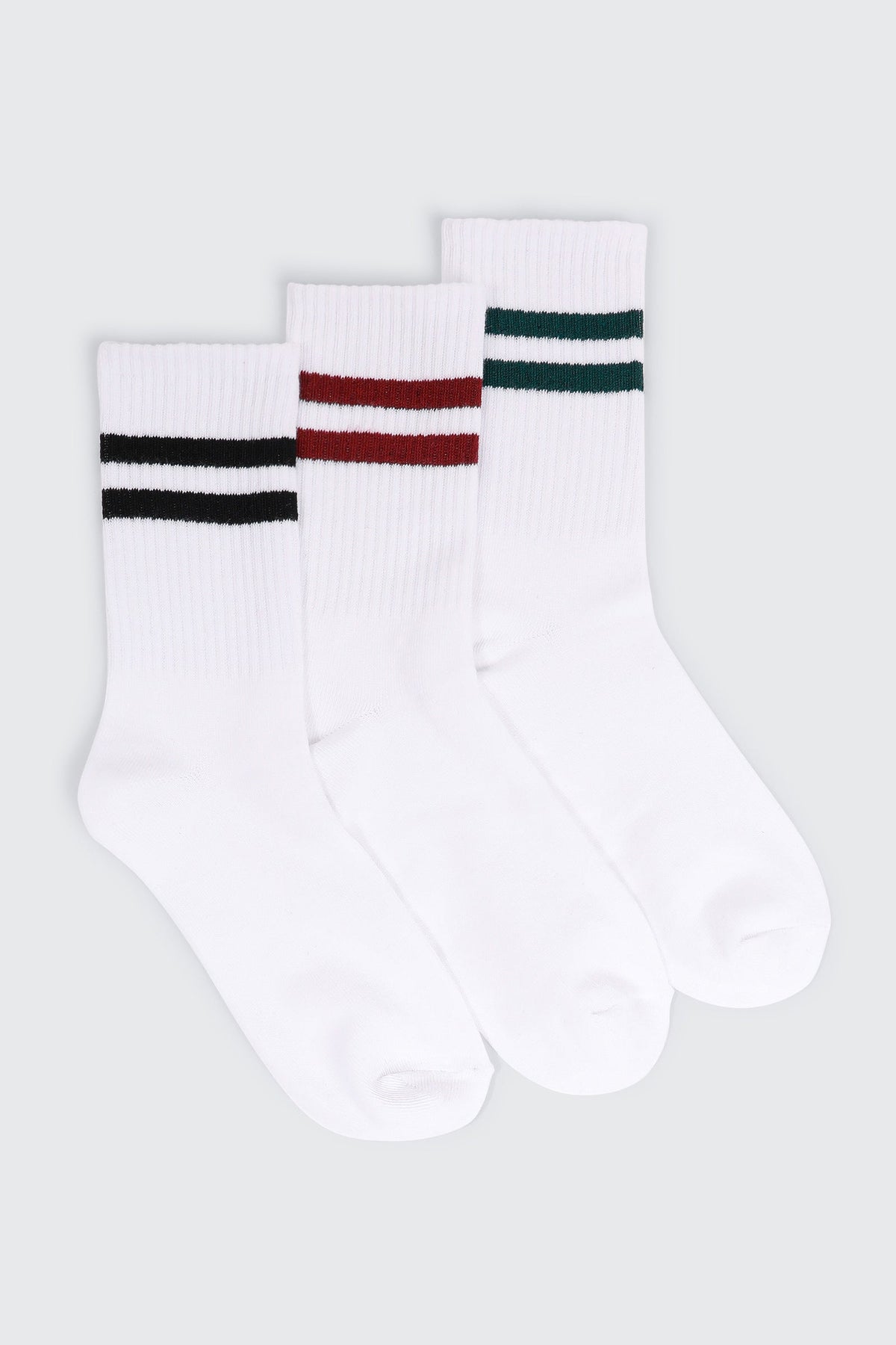 Ribbed Crew Socks