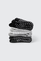 3-Pack Striped Crew Socks