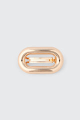 Metal Oval Barrette