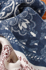 Duo Tone Paisley Square Scarf