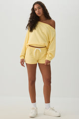Contrast Drawcord Knit Shorts