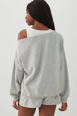 Off Shoulder Oversized Sweatshirt