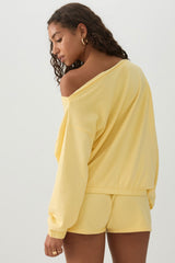 Off Shoulder Oversized Sweatshirt