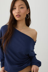 Off Shoulder Oversized Sweatshirt