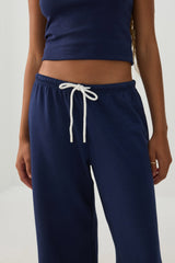Drawstring Wide Leg Pants