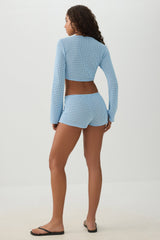Textured Knit Shorts