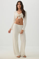Open Stitch Crochet Pant