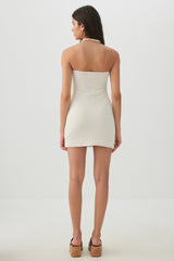Textured Knit Mini Sweetheart Tube Dress