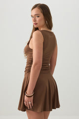 Ruched Mini Dress