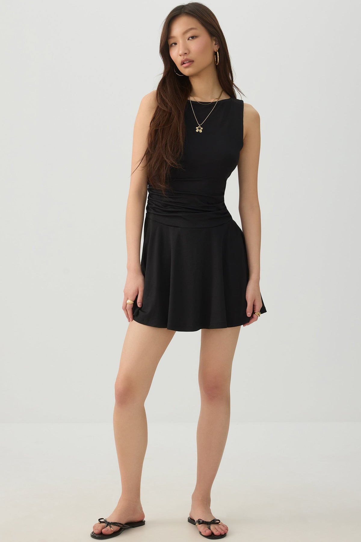 Ruched Mini Dress
