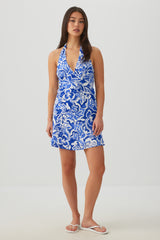 Floral Halter Mini Dress