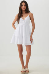 Textured Knit Babydoll Dress