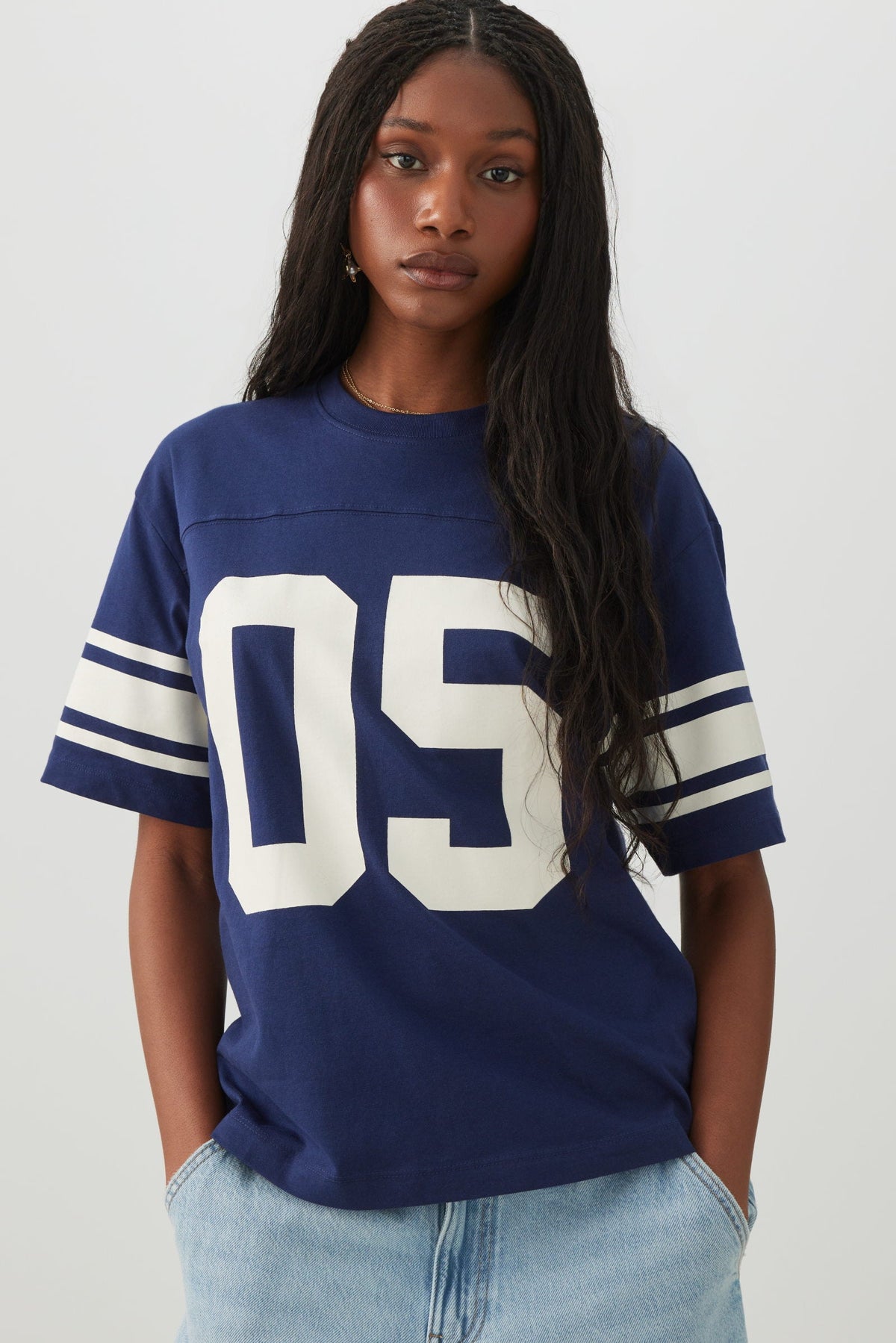 Relaxed Fit Sport Jersey T-Shirt