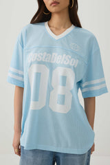 Oversized Football Mesh T-Shirt
