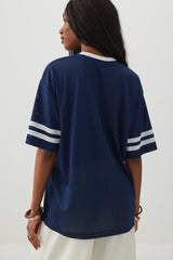 Oversized Football Mesh T-Shirt