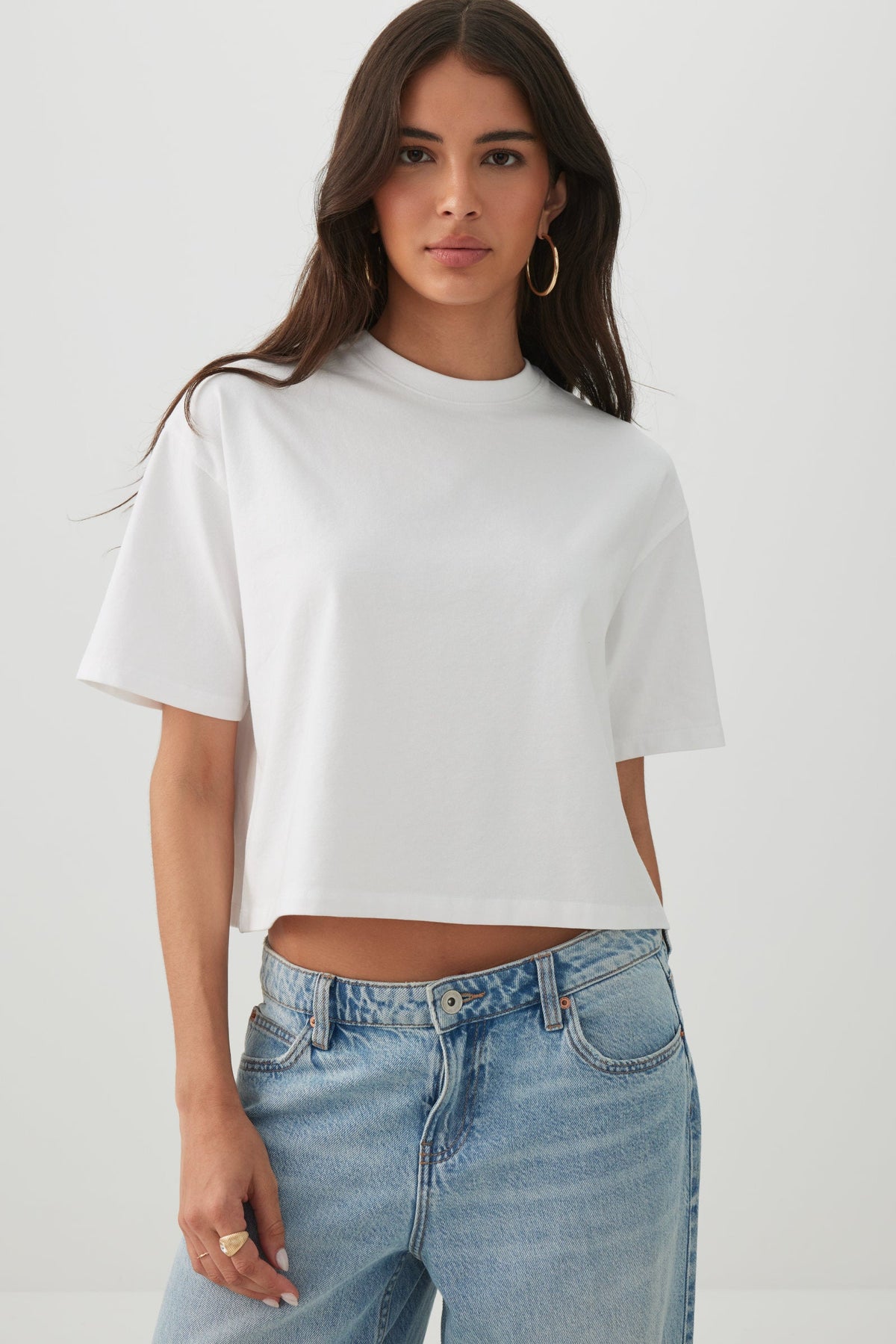 Basicoreâ¢ Boxy Cropped T-Shirt