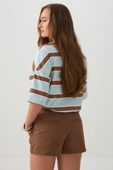 Low Rise Stretch Twill Shorts