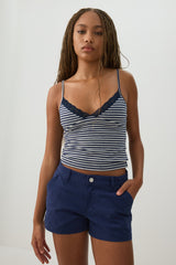 Low Rise Stretch Twill Shorts