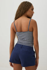 Low Rise Stretch Twill Shorts