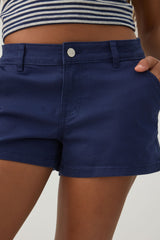 Low Rise Stretch Twill Shorts