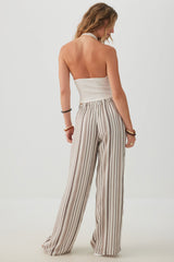 Mid Rise Slouchy Wide Leg Pant