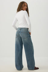 The Off-Duty Fit Low Rise Wide Leg Jean