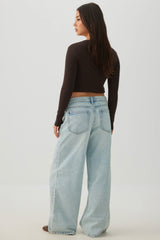 The Off-Duty Fit Low Rise Wide Leg Jean
