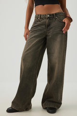 The Off-Duty Fit Low Rise Wide Leg Jean