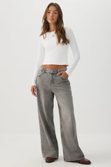 The Weekend Fit Low Rise Wide Leg Slouchy Jean