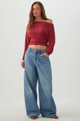 The Weekend Fit Low Rise Wide Leg Slouchy Jean