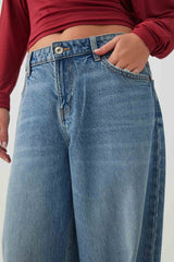 The Weekend Fit Low Rise Wide Leg Slouchy Jean