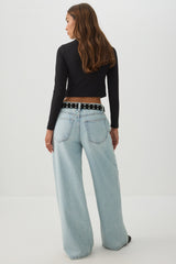 The Weekend Fit Low Rise Wide Leg Slouchy Jean