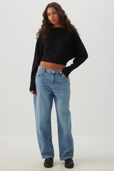 The Muse Fit Mid Rise Baggy Jean
