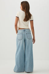 The Slacker Fit Low Rise Super Wide Leg Jean
