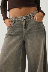The Slacker Fit Low Rise Super Wide Leg Jean
