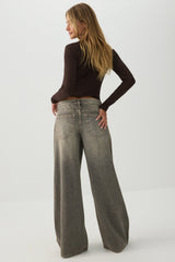 The Slacker Fit Low Rise Super Wide Leg Jean