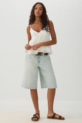 Crochet Bust Babydoll Tank Top